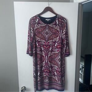 Sandra Darren Paisley Print Dress - Multicolor